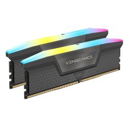 Corsair Vengeance RGB 64GB DDR5 6000MHz CL30 Kit - Black Aluminum Corsair Vengeance RGB 64GB DDR5 6000MHz CL30 Kit - Black Aluminum